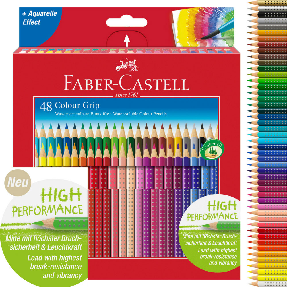 Faber-Castell Colour Grip Buntstifte, 48er Pack
