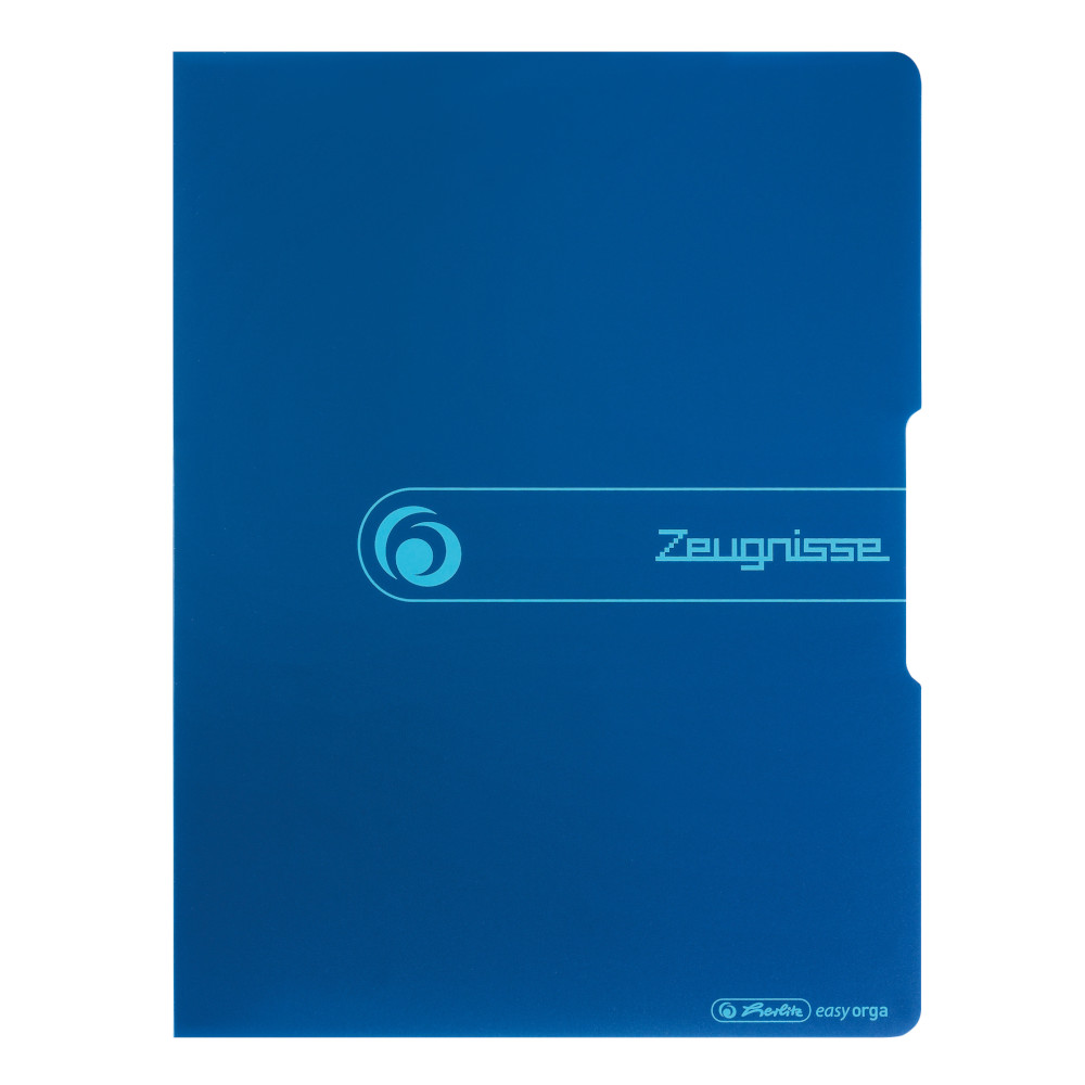Herlitz Zeugnismappe, blau, 20 Hüllen