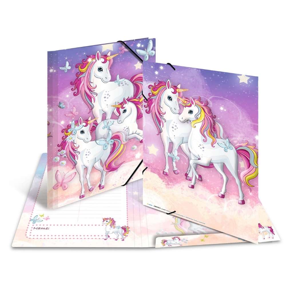 Sammelmappe Einhorn A3, Karton
