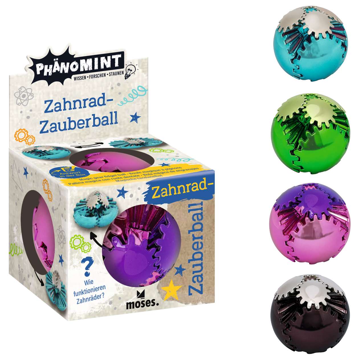 PhänoMINT Zahnrad-Zauberball, sortiert