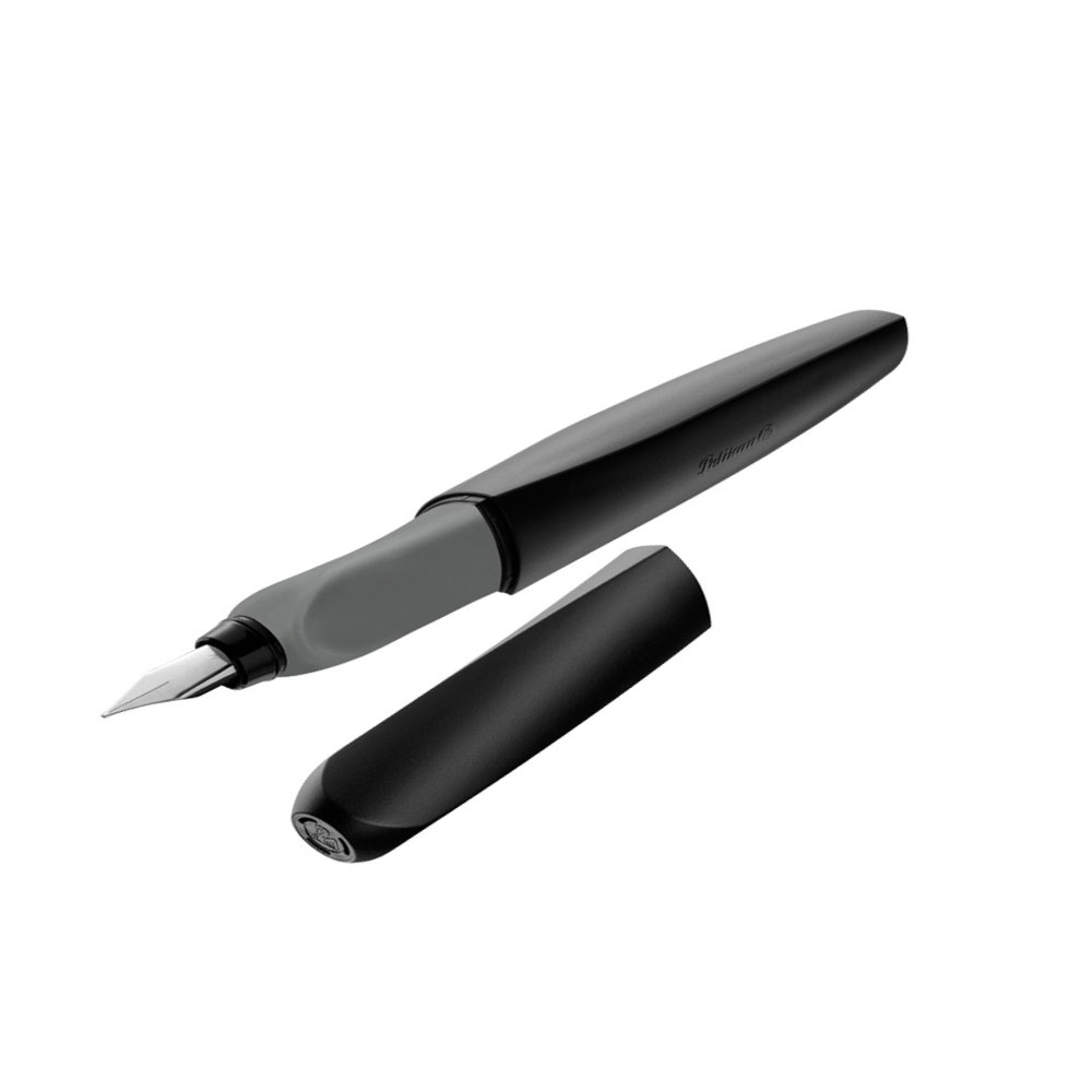 Pelikan Twist Füller M-Mine, schwarz/grau (black)
