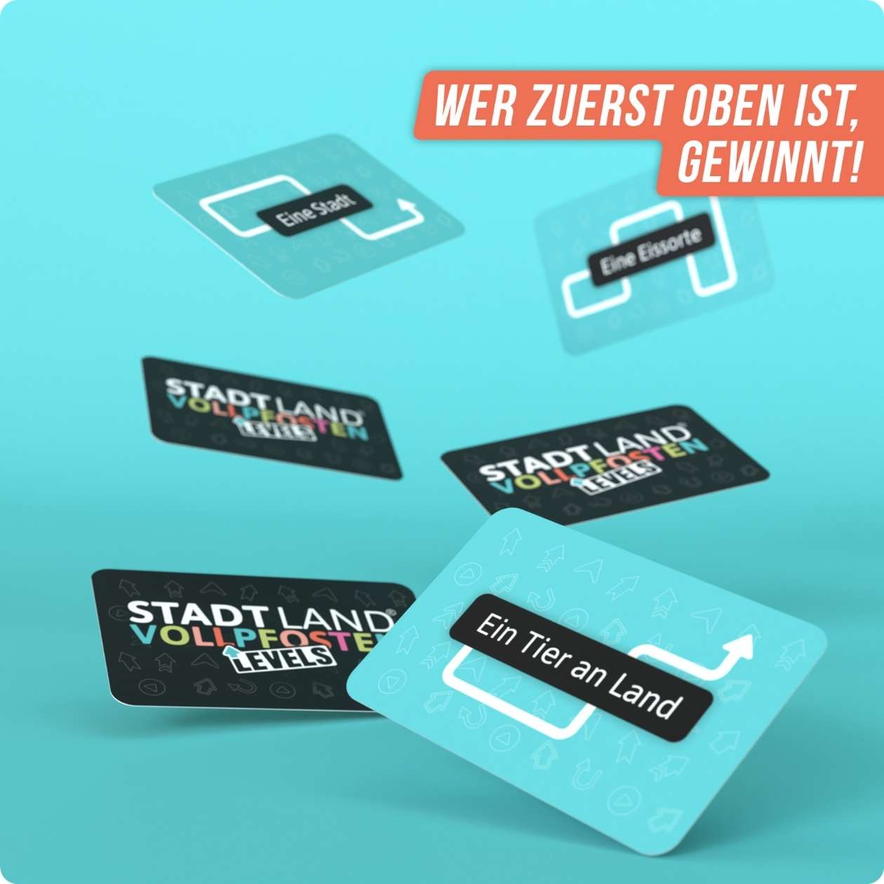 Junior Edition, Stadt Land Vollpfosten Levels, Denkriesen