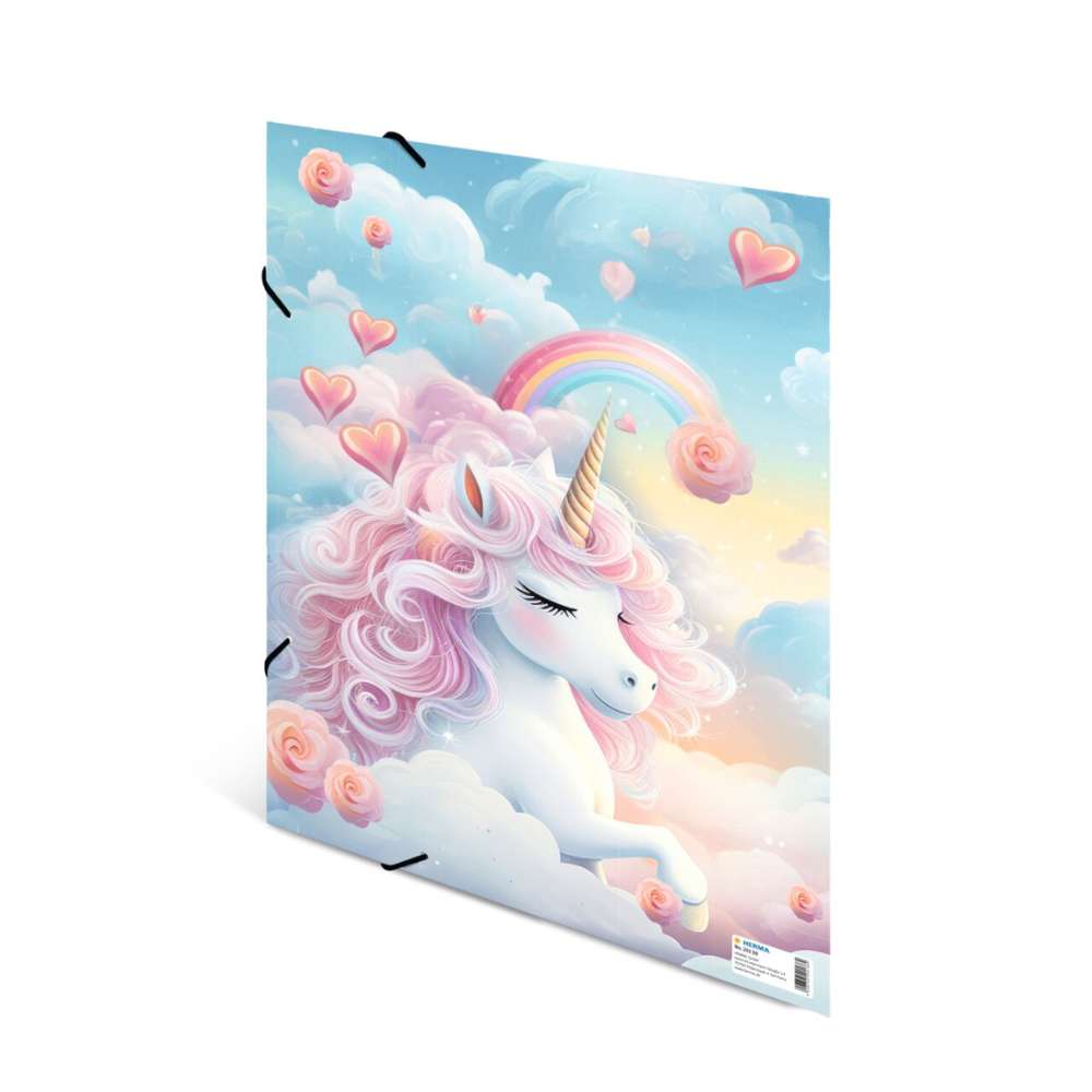 Sammelmappe Happy Unicorns A3, Karton