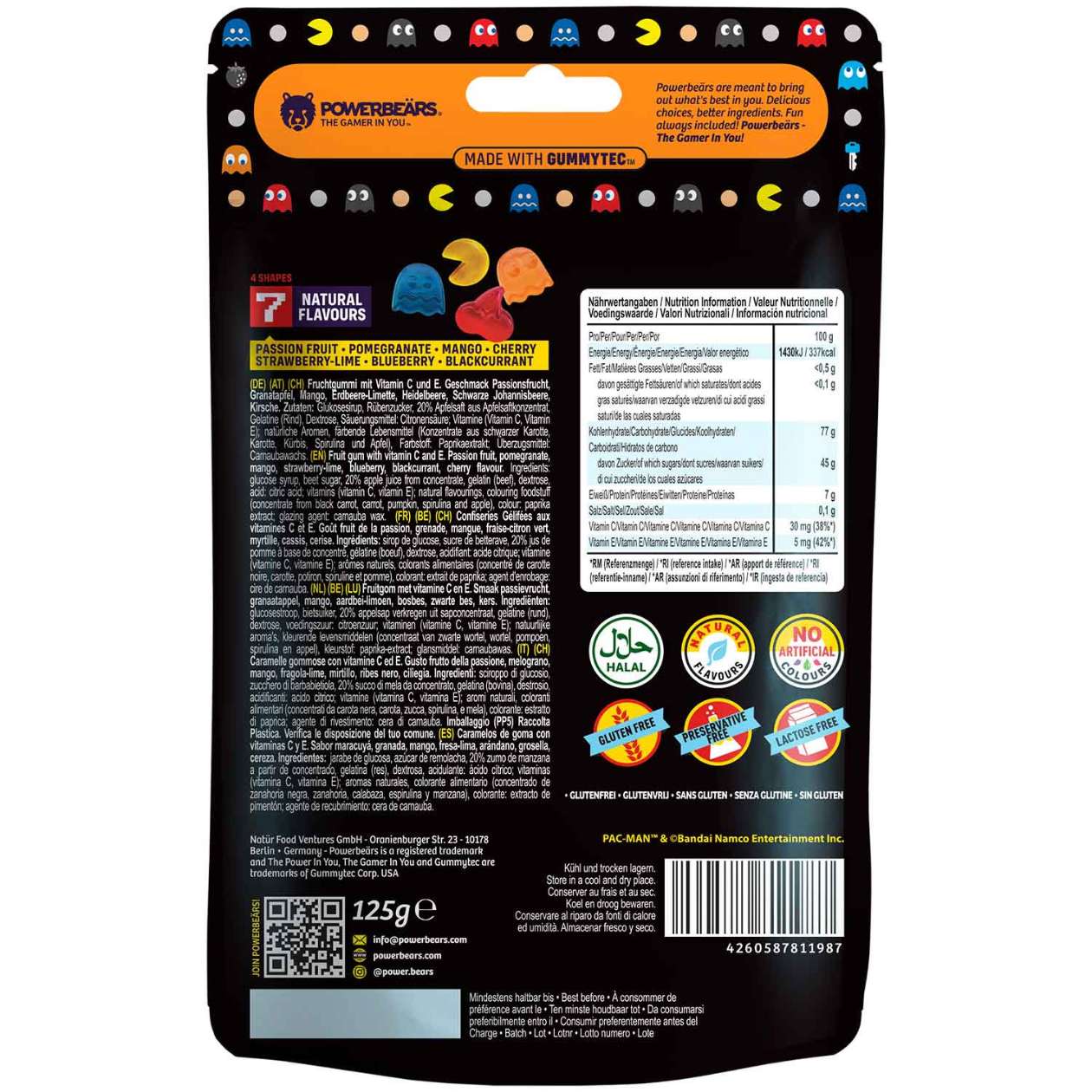 Pac-Man Powerbeärs, 125 g