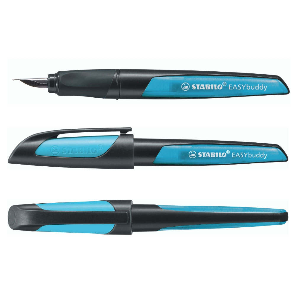 Stabilo Füller EASYbuddy Feder LH, Schwarz/Hellblau