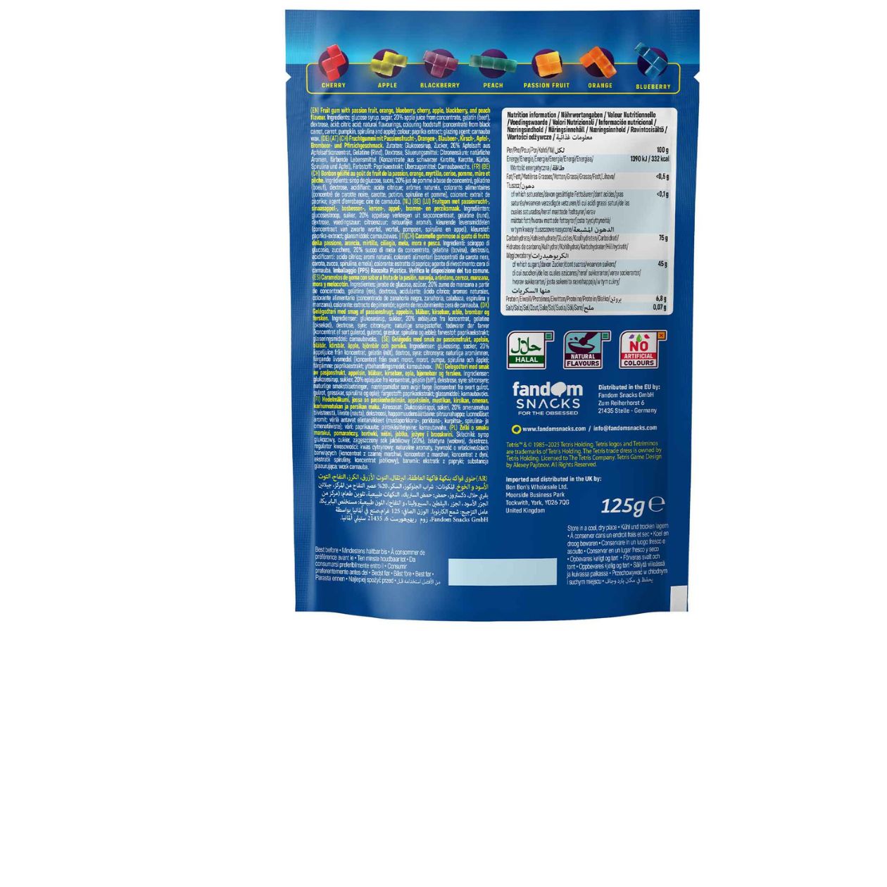 Gummies Tetris, 125 g