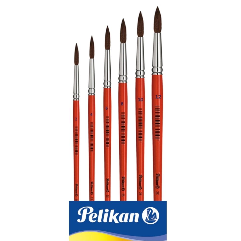 Pelikan Pinsel: Haar, verschiedene Stärken