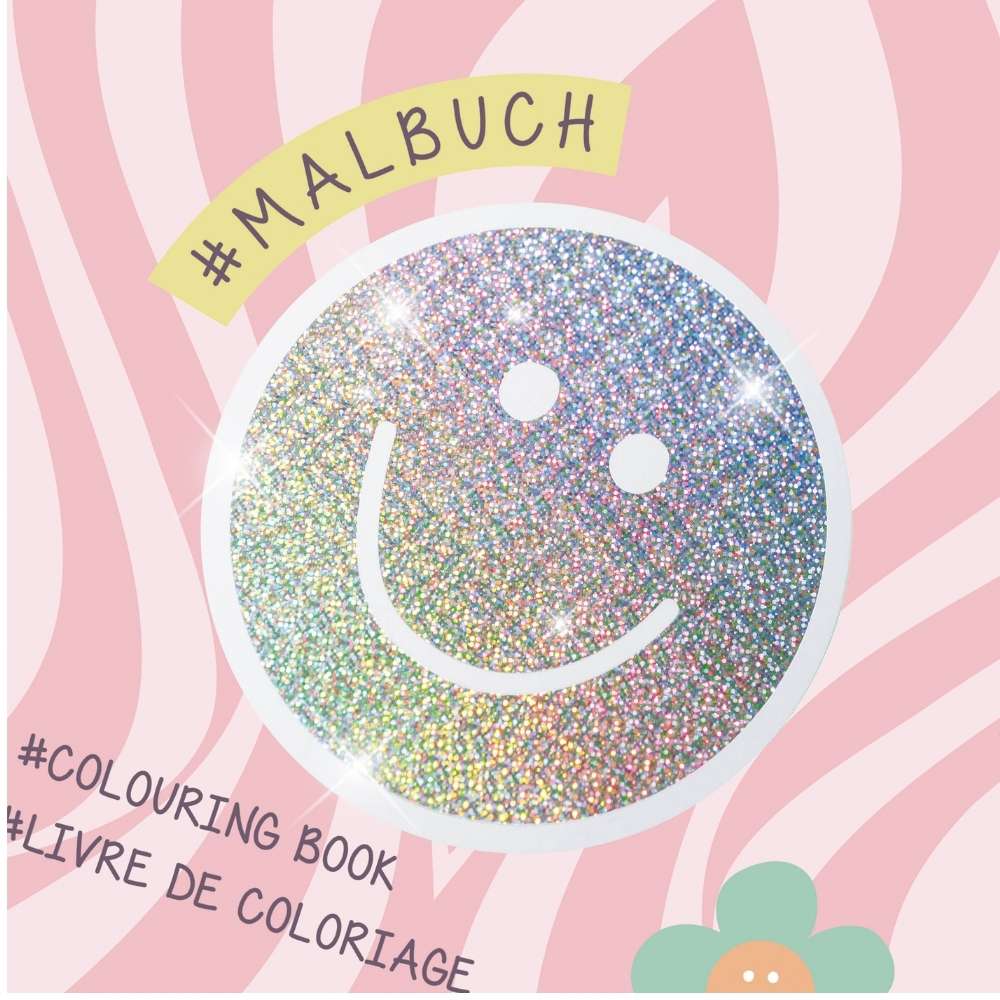 Happy Hippie Ausmalbuch mit Stickern