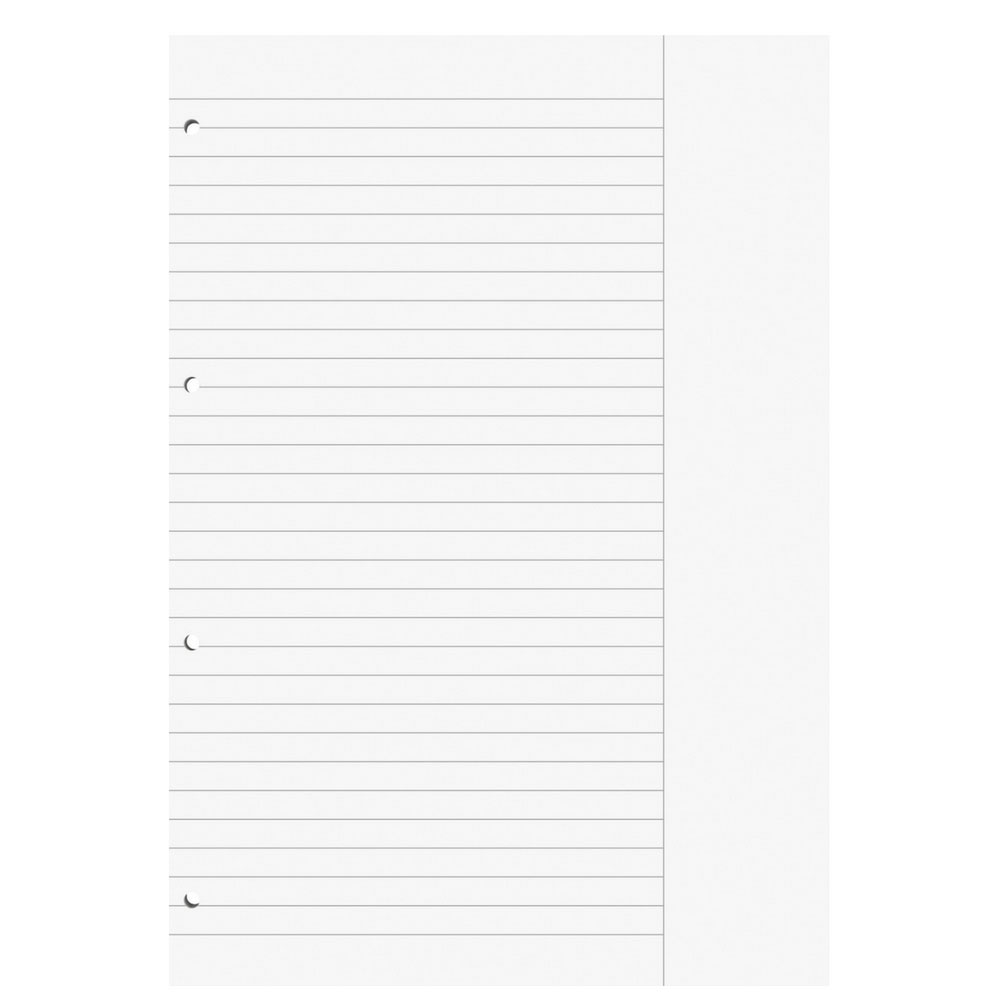 Schulblock liniert mit Rand, gelocht (A4, Lineatur 25, Herlitz)