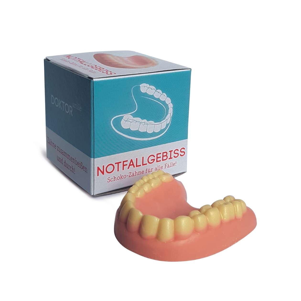 Notfallgebiss aus Schokolade