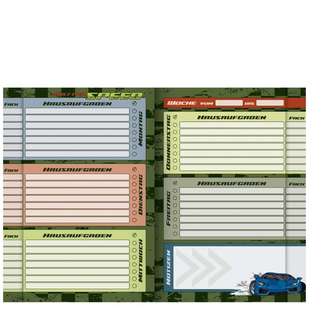 Brunnen Hausaufgabenheft, Fast Wheels
