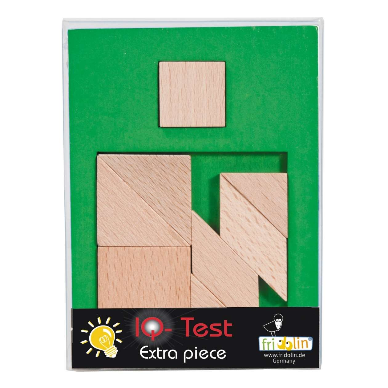 IQ-Test Holzpuzzle "Extra Piece", sortiert