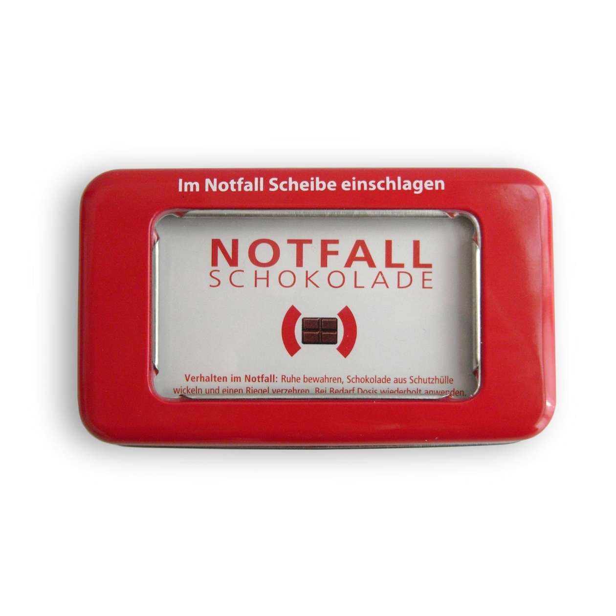 Notfallschokolade in der Dose