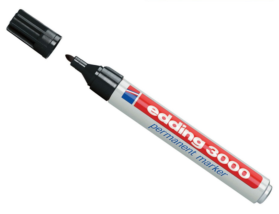 edding 3000, Permanent Marker schwarz