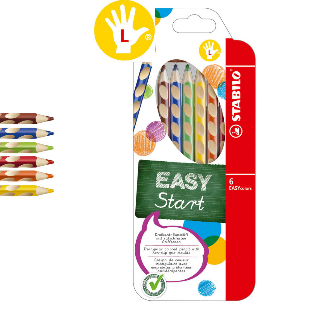 Stabilo Buntstifte Linkshänder, 6er Pack