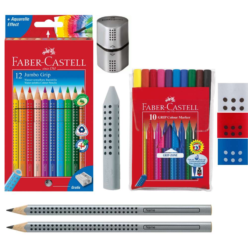 Faber-Castell Grip Set Jumbo, verschiedene Farben