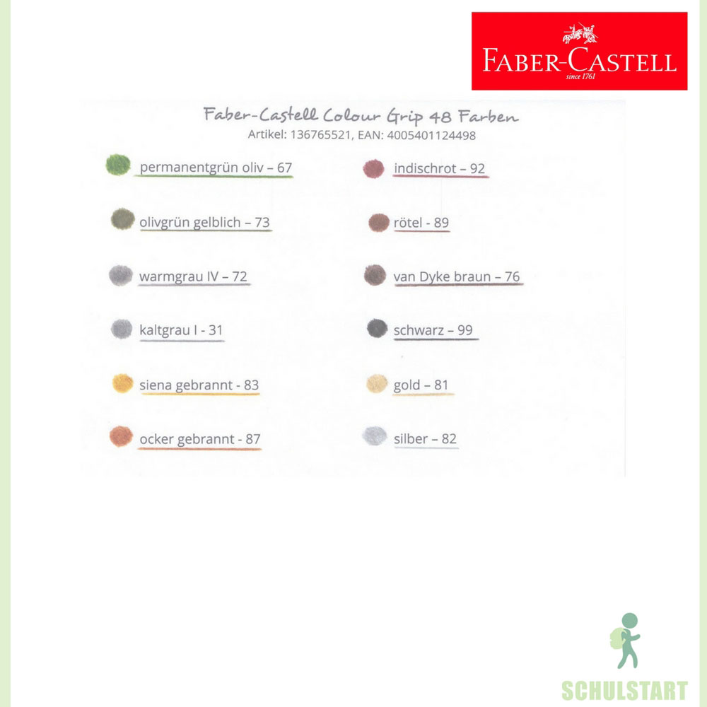Faber-Castell Colour Grip Buntstifte, 48er Pack