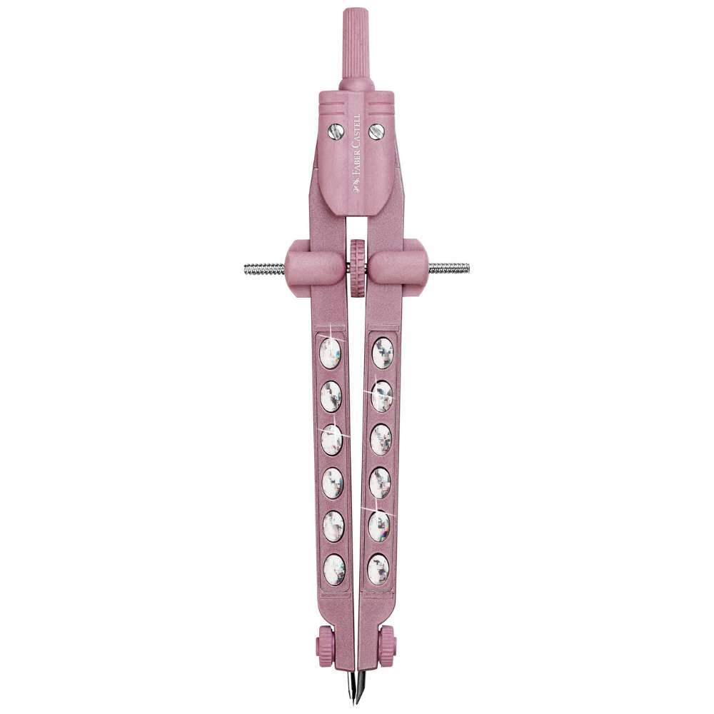 Schulzirkel Sparkle Faber-Castell, Factory, rose metallic