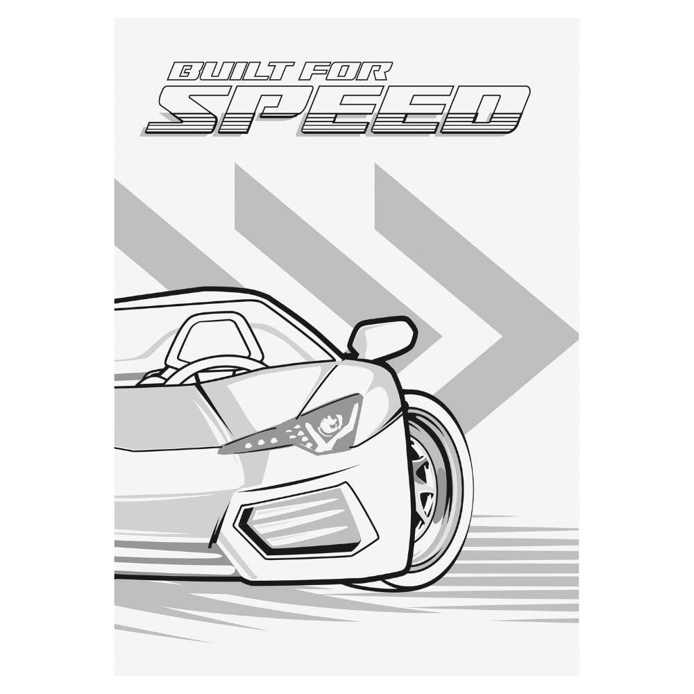 Brunnen Zeichenblock A3, Fast Wheels