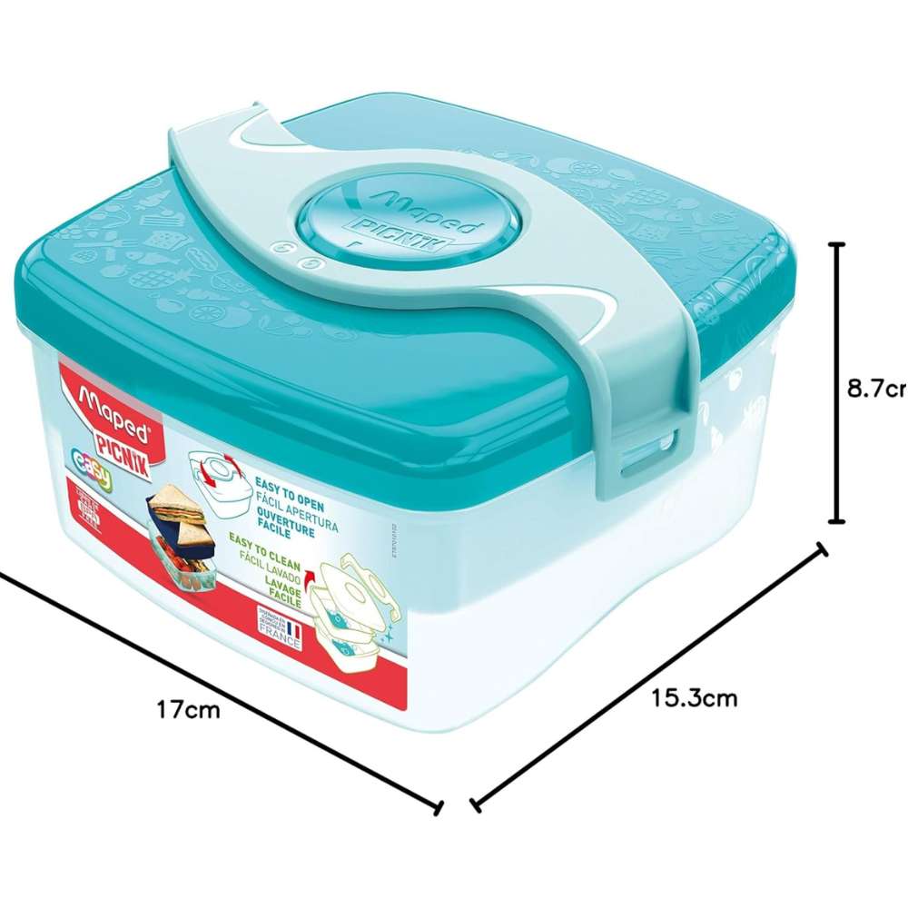 Lunchbox Maped, türkis