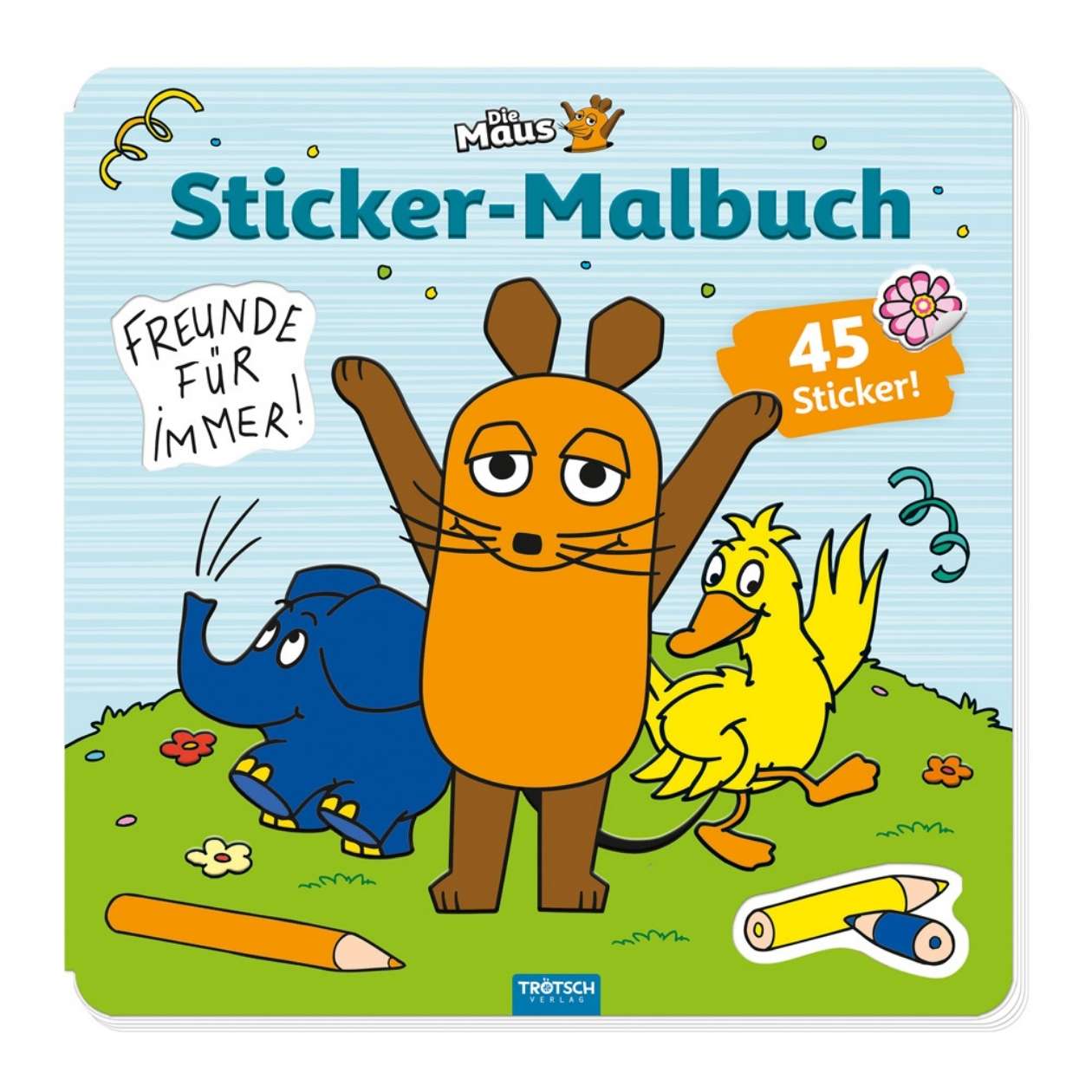 DIE MAUS Stickermalbuch