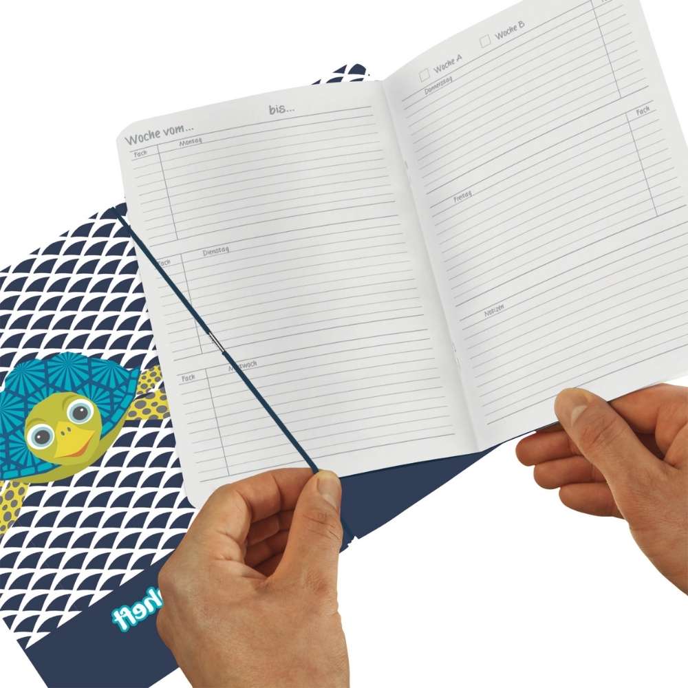 my.book flex Hausaufgabenheft A5: Turtle, Herlitz