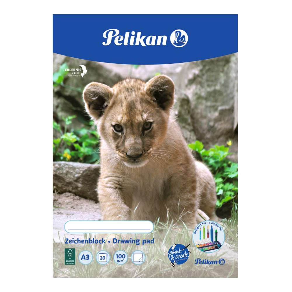AKTION: Pelikan Zeichenblock A3, 20 Blatt, B-Ware