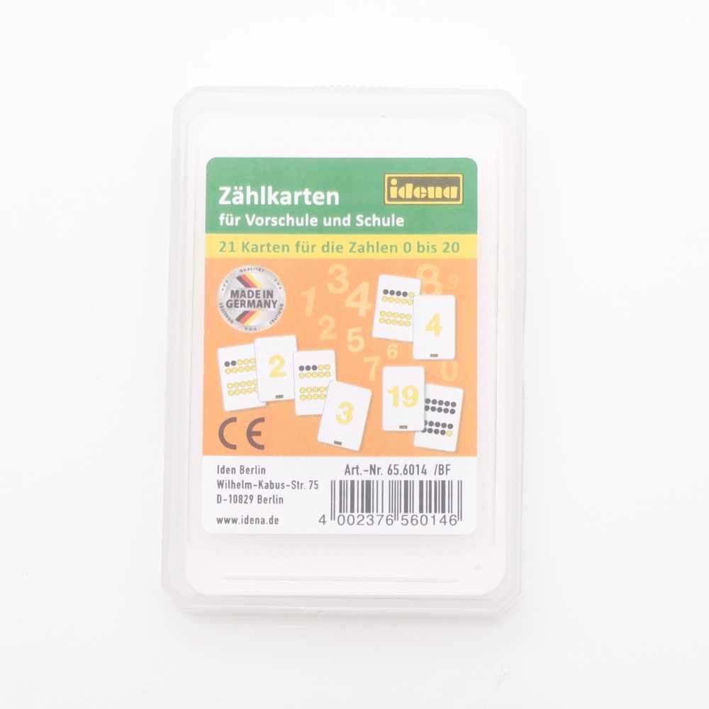Zählkarten (0 bis 20)