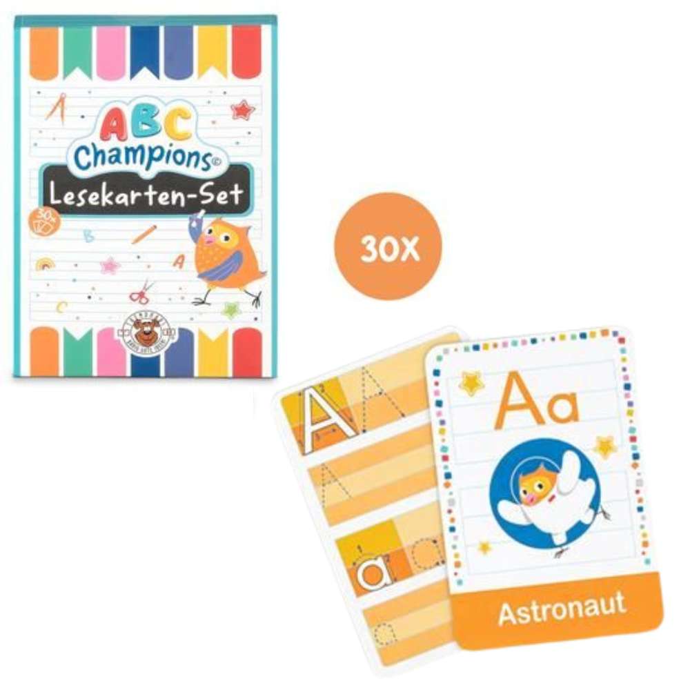 Lernspielkarten Alphabet, 30-teilig