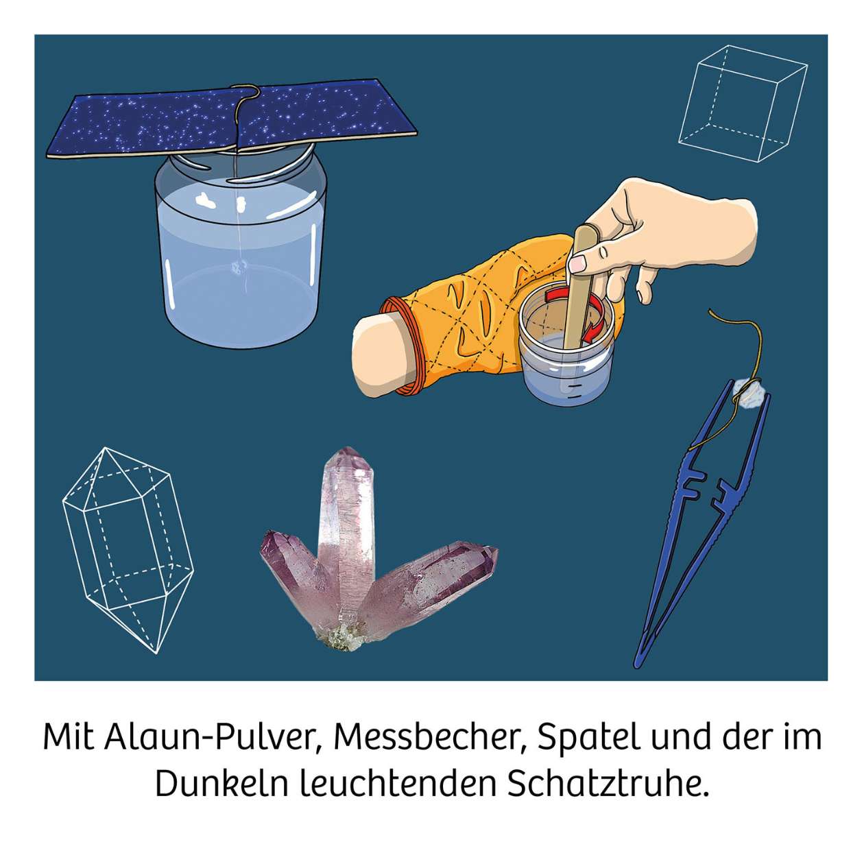 Kosmos Kristalle, Nachtleuchtender Kristallschatz