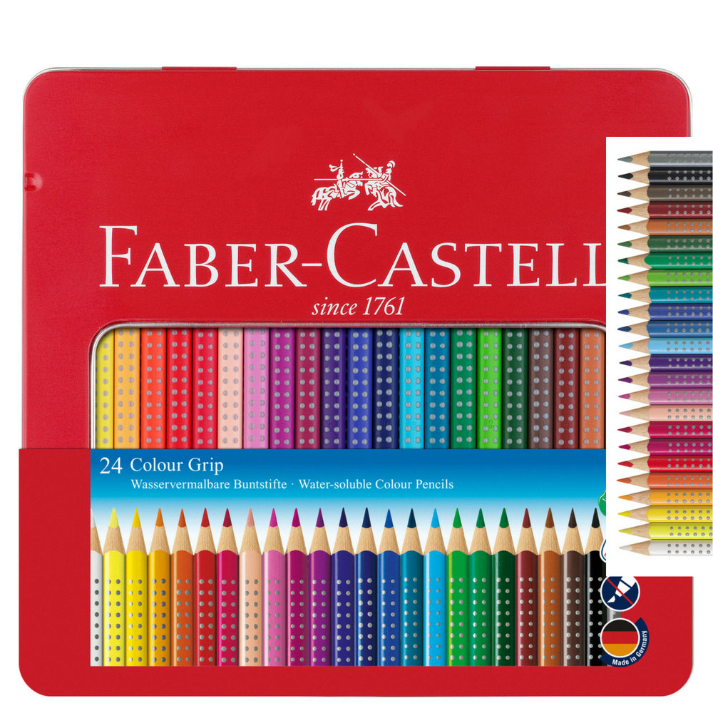 Faber-Castell Colour Grip 24 Farben im Metalletui