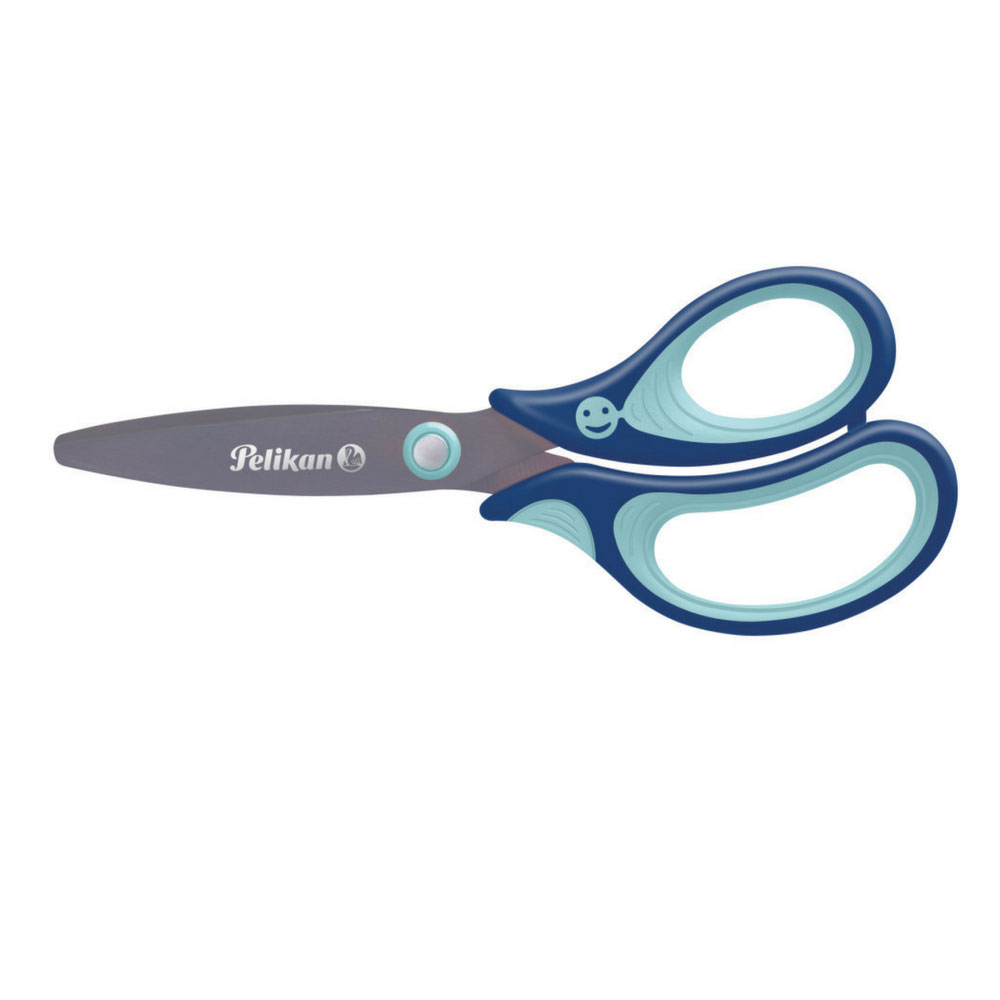 Kinderschere griffix rund, blau