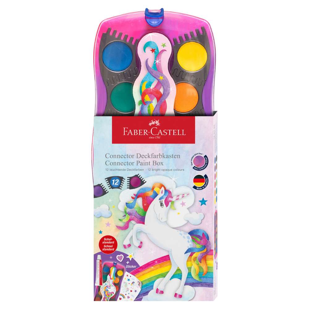 Faber-Castell Farbkasten Connector, Einhorn mit Deckweiß