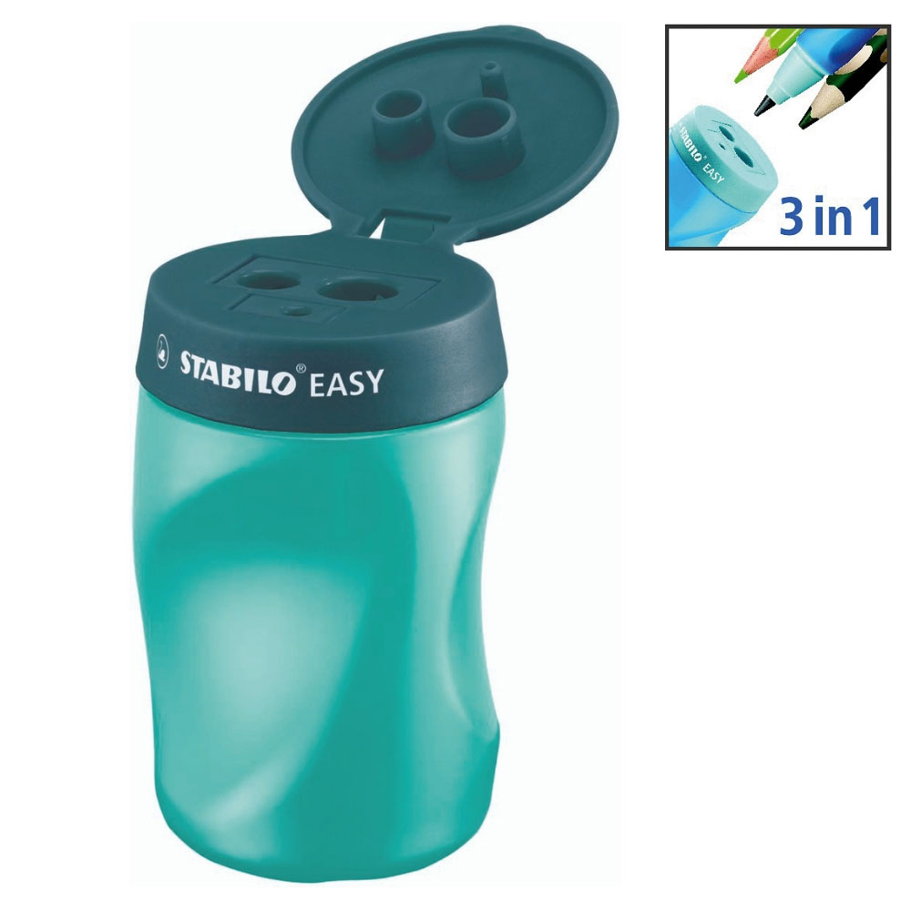 Stabilo Dosenspitzer easysharpener, doppelt, petrol
