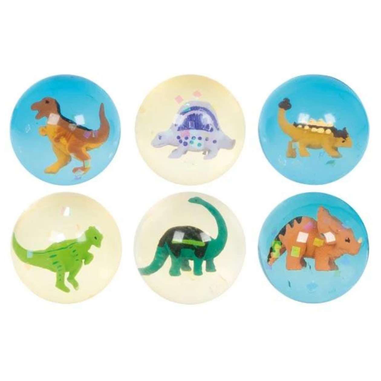 1x Flummi Dinosaurier 3D, sortiert
