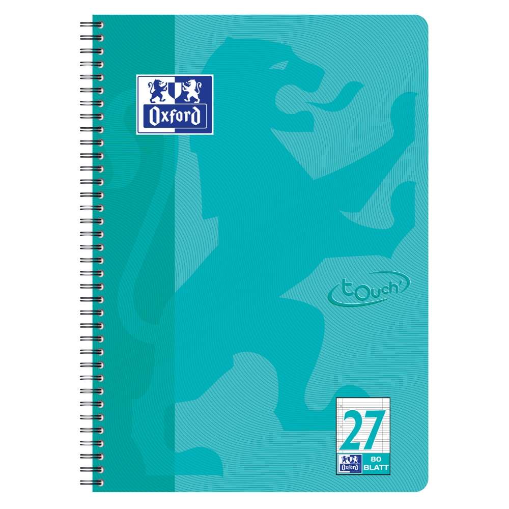 Oxford touch Collegeblock Lineatur 27, aqua
