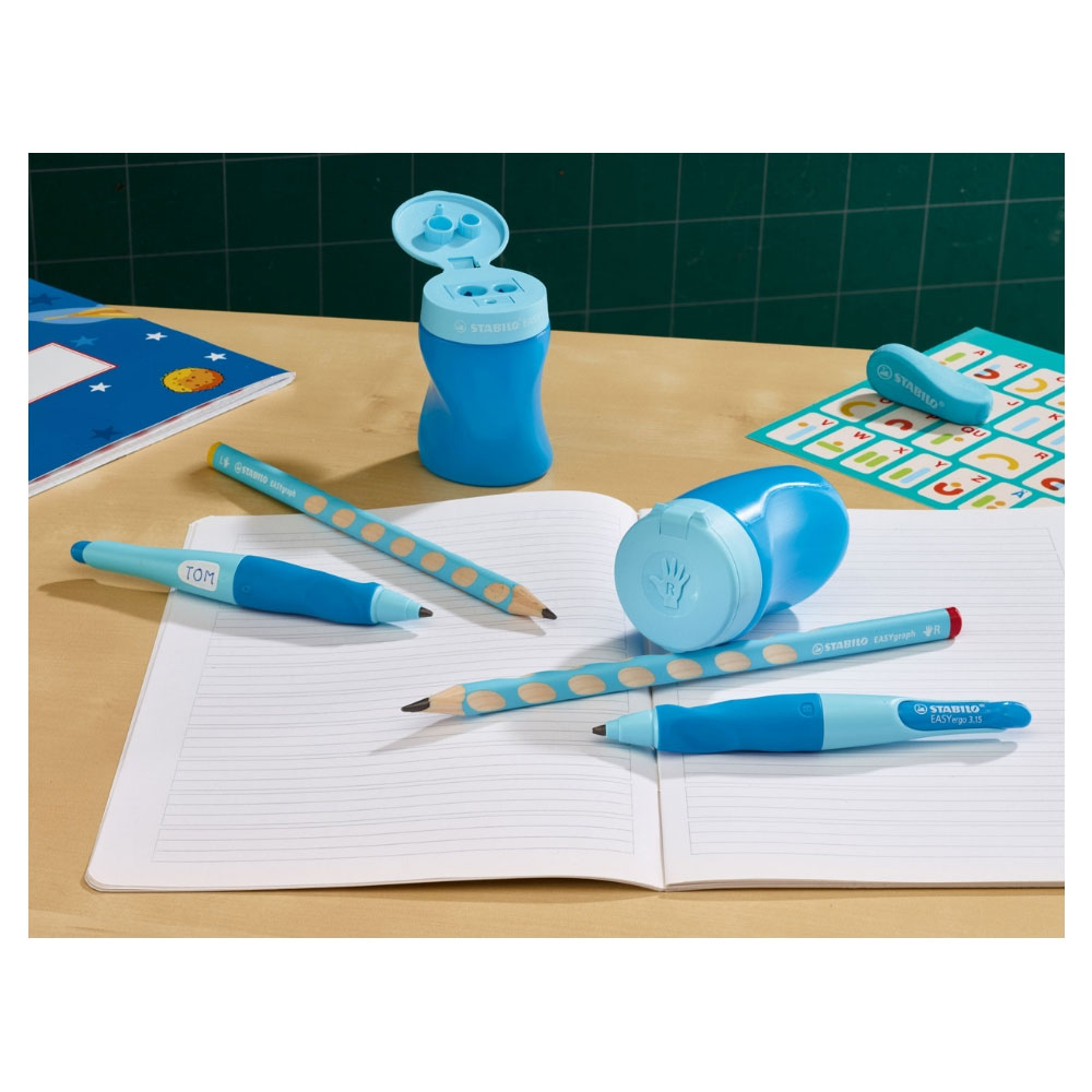 Stabilo easy Dosenspitzer für Linkshänder, doppelt, blau