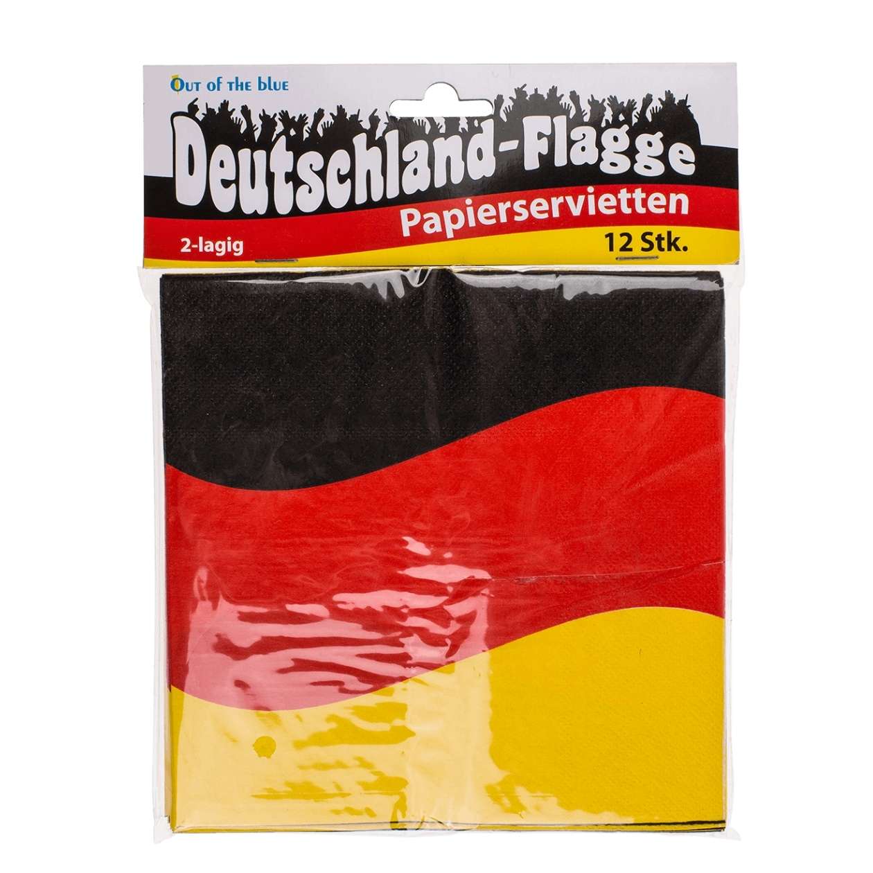 Servietten Deutschland Flagge, 12 Stück