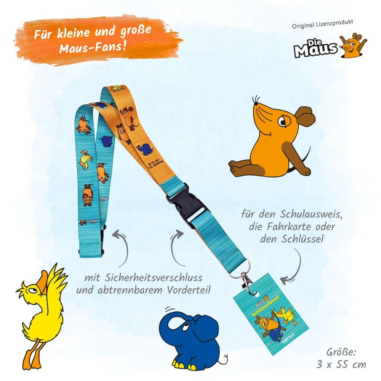 DIE MAUS Schlüsselband