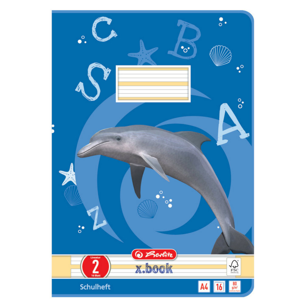 Herlitz Heft A4, Lineatur 2