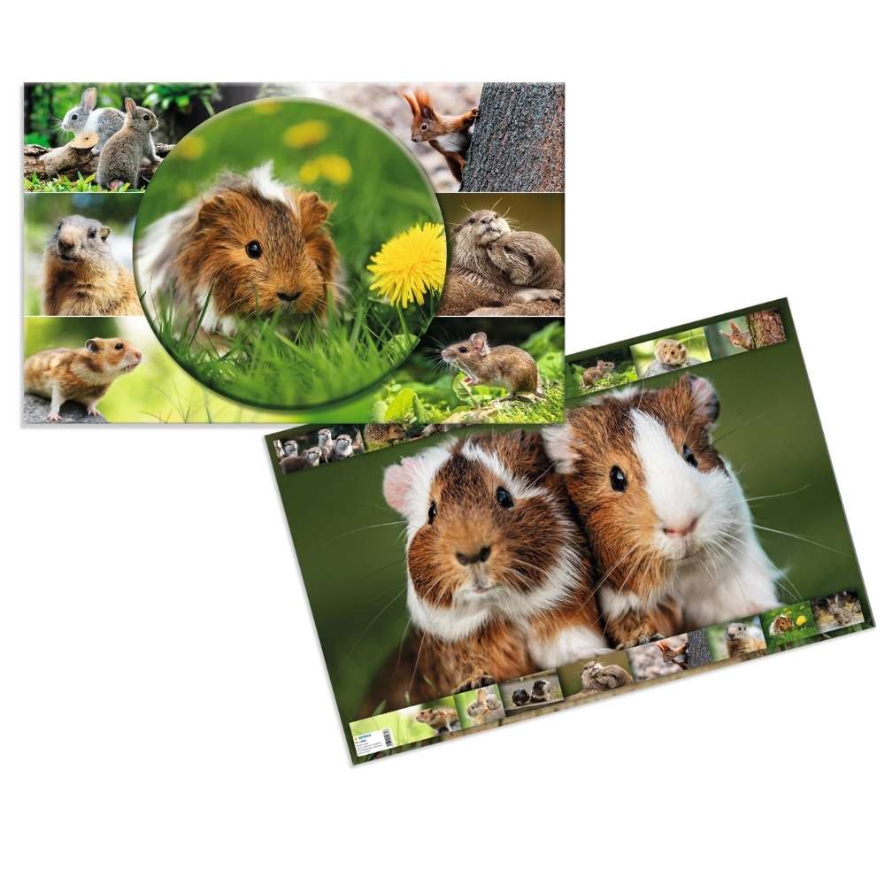 Schreibtischunterlage mit Motiv, verschiedene Tierdesigns, Herma (Wendemotiv)
