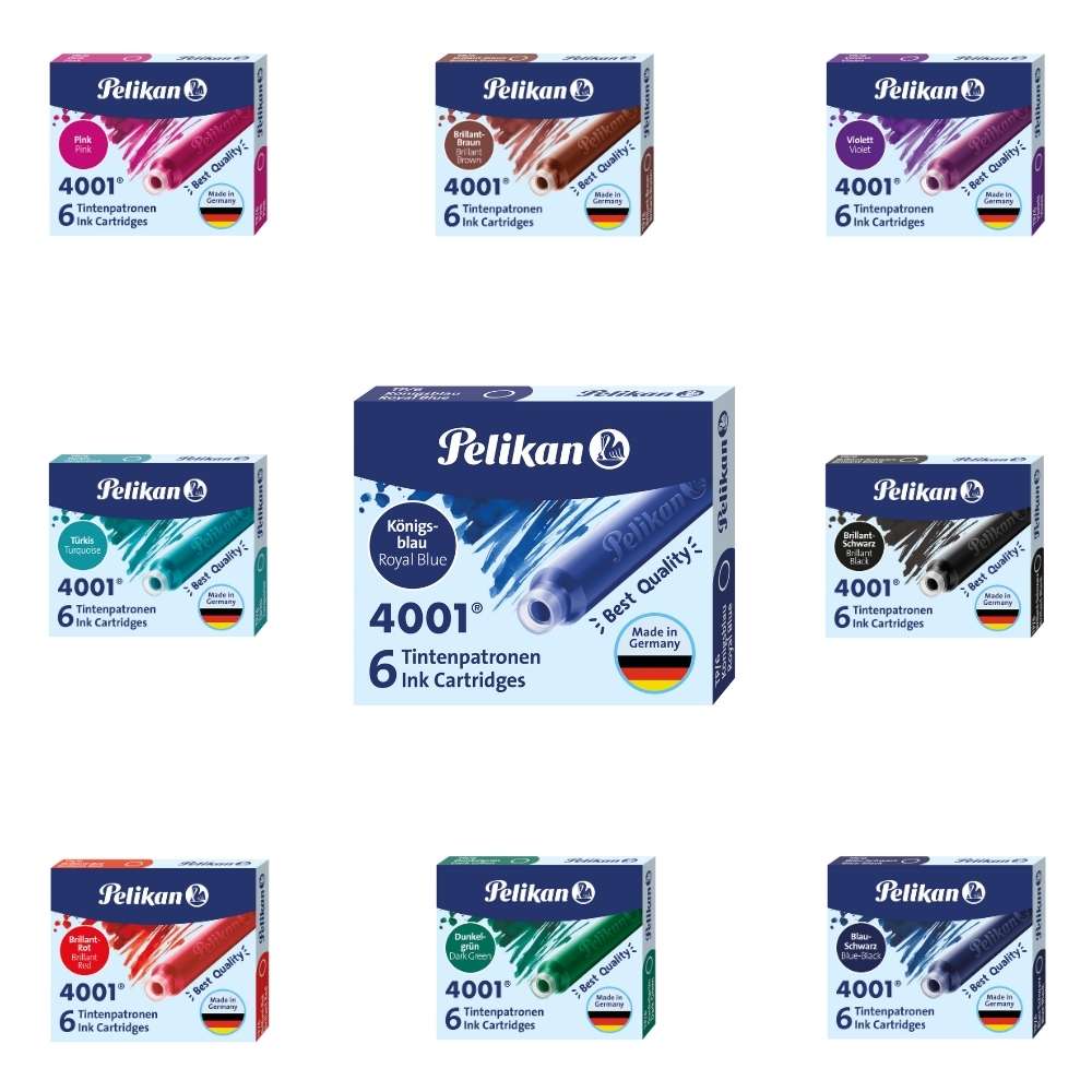 Pelikan Tintenpatronen, 6 Stück, schwarz