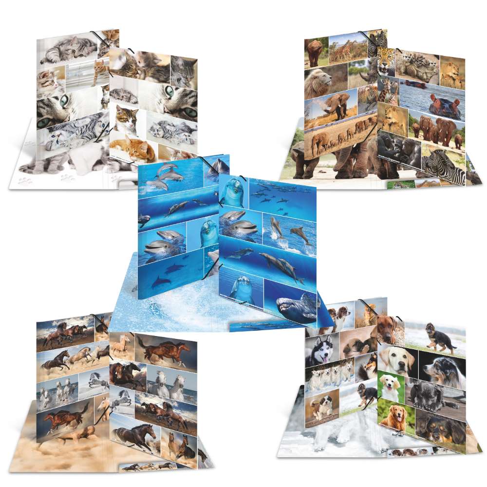 Kartonmappe A3, Hunde