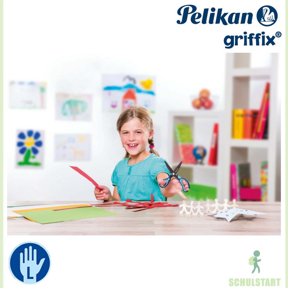 Linkshänder Pelikan-Malset XL mit Schere