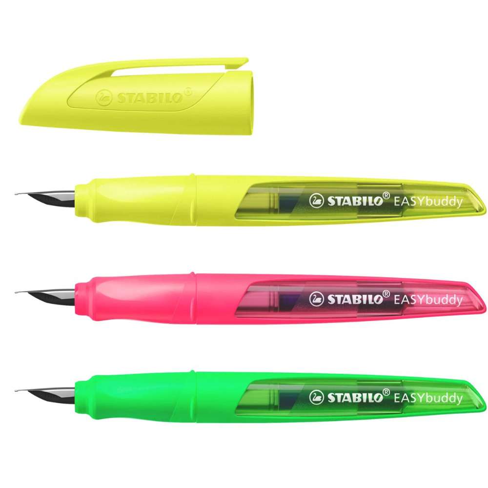 Füller für Grundschüler Stabilo EASYbuddy, Neonpink M