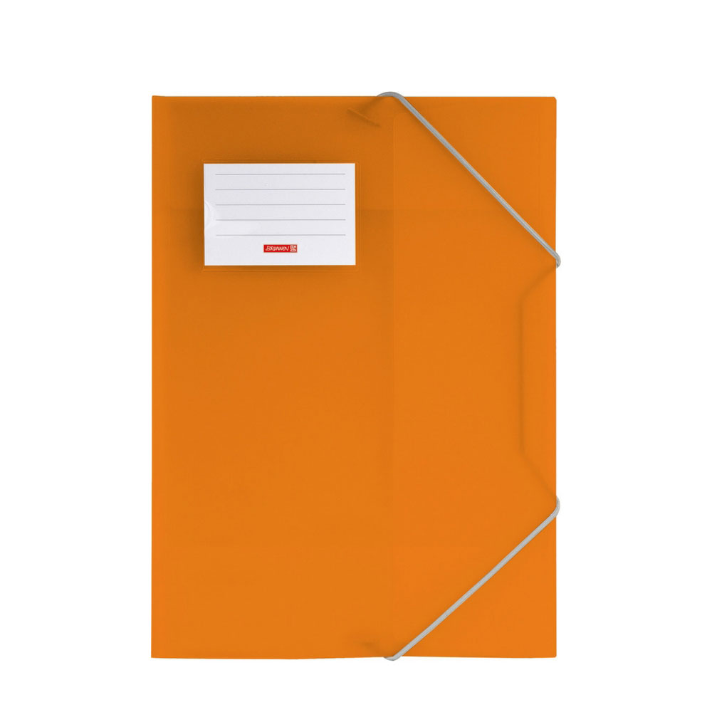 Gummizugmappe A4 orange, Fact!pp Brunnen