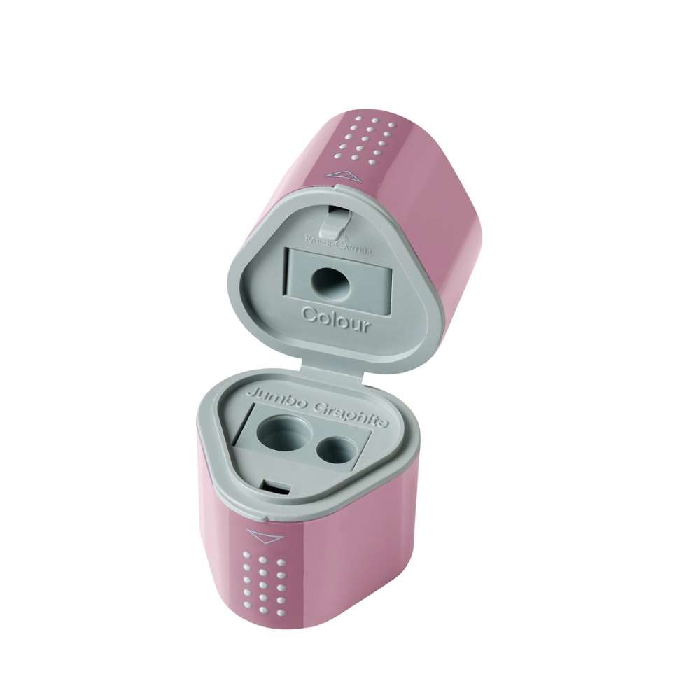 Jumbo Grip Set Faber-Castell, rose shadows: Dicker Bleistift, Radierer, Spitzdose
