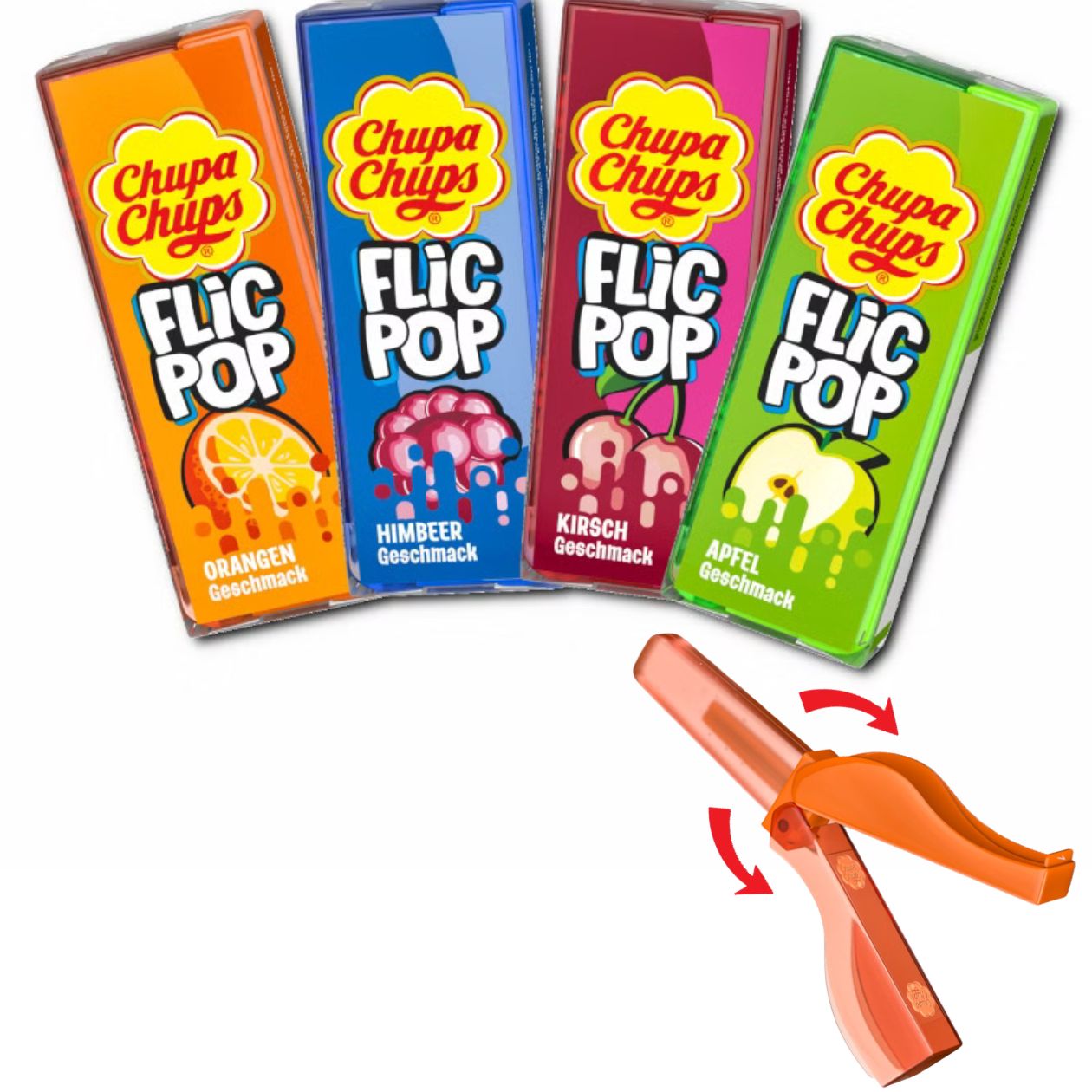 Chupa Chups Flic Pop Fruity, sortiert
