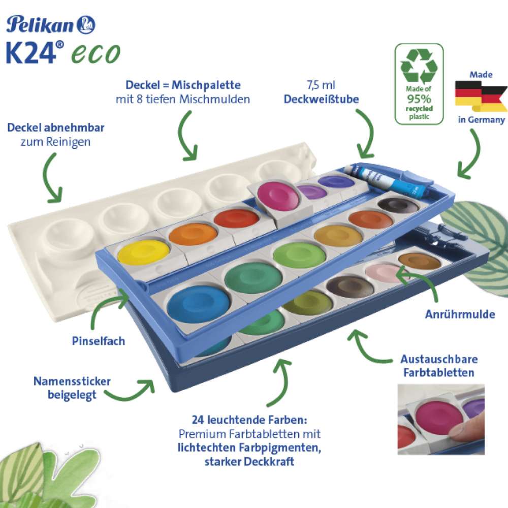 Pelikan Deckfarbkasten eco K24