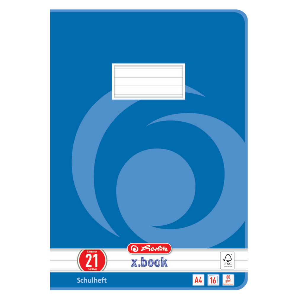 Herlitz Heft A4, Lineatur 21, liniert